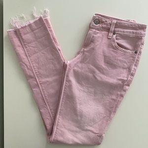 NWOT Lucky Brand Lolita Skinny Distressed Pale Pink Jeans Size 00/24